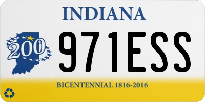 IN license plate 971ESS