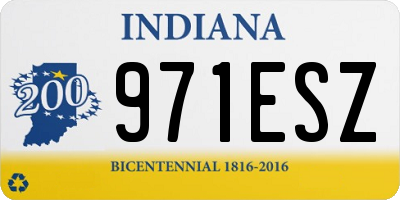 IN license plate 971ESZ