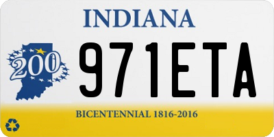 IN license plate 971ETA