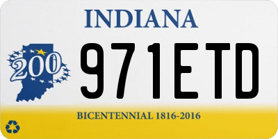 IN license plate 971ETD