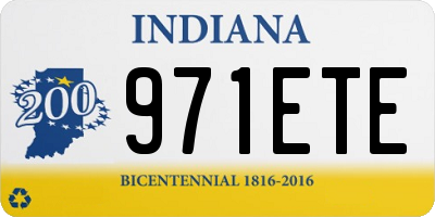 IN license plate 971ETE