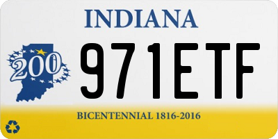 IN license plate 971ETF