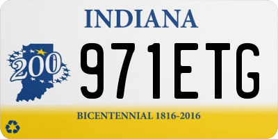 IN license plate 971ETG