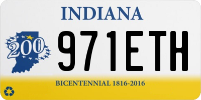 IN license plate 971ETH