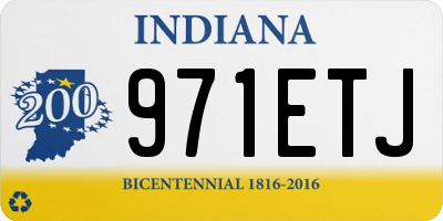 IN license plate 971ETJ