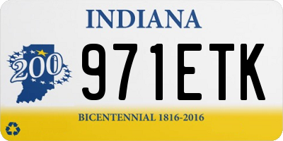 IN license plate 971ETK