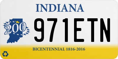 IN license plate 971ETN