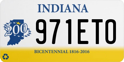 IN license plate 971ETO