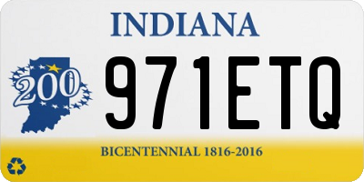 IN license plate 971ETQ