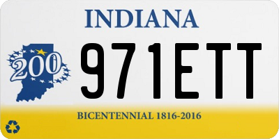 IN license plate 971ETT
