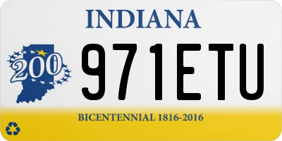 IN license plate 971ETU