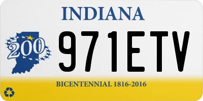IN license plate 971ETV