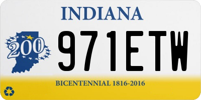 IN license plate 971ETW