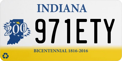 IN license plate 971ETY