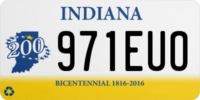 IN license plate 971EUO