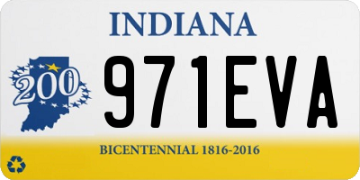 IN license plate 971EVA