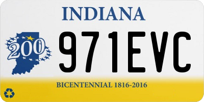 IN license plate 971EVC
