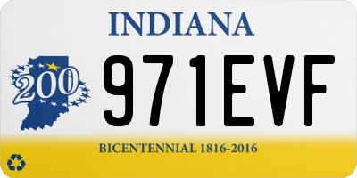 IN license plate 971EVF