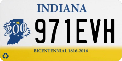 IN license plate 971EVH