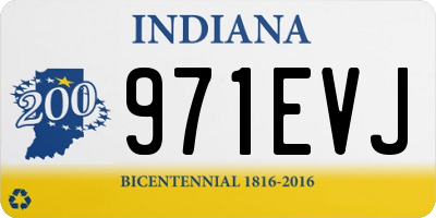 IN license plate 971EVJ