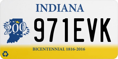 IN license plate 971EVK