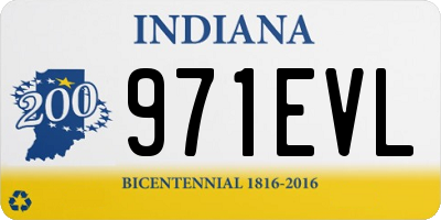 IN license plate 971EVL