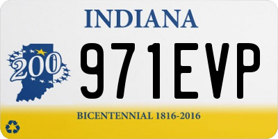 IN license plate 971EVP