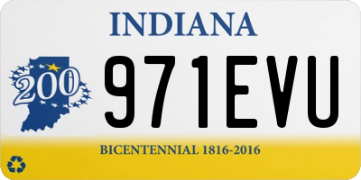 IN license plate 971EVU