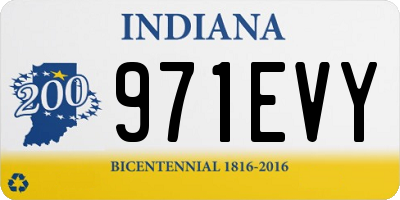 IN license plate 971EVY