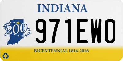 IN license plate 971EWO