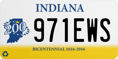 IN license plate 971EWS