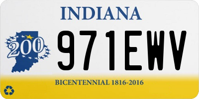 IN license plate 971EWV