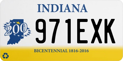 IN license plate 971EXK
