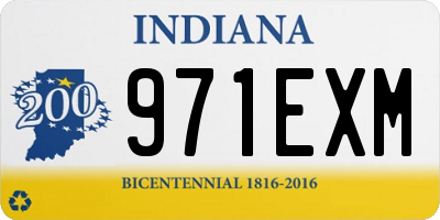 IN license plate 971EXM