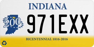 IN license plate 971EXX