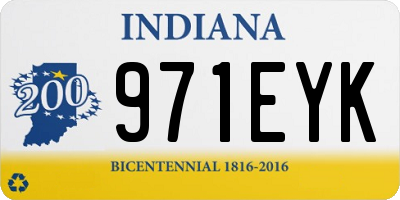 IN license plate 971EYK