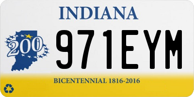 IN license plate 971EYM