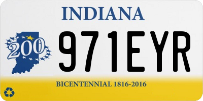 IN license plate 971EYR