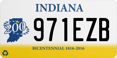 IN license plate 971EZB