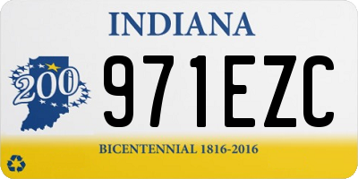 IN license plate 971EZC