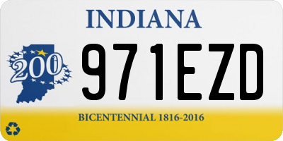 IN license plate 971EZD