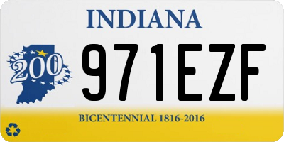 IN license plate 971EZF