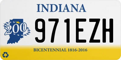 IN license plate 971EZH