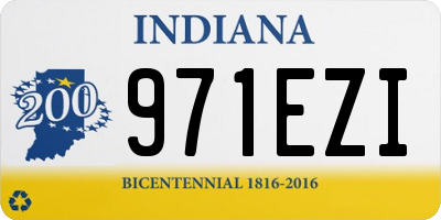 IN license plate 971EZI