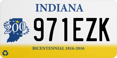 IN license plate 971EZK