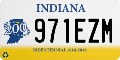 IN license plate 971EZM