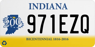 IN license plate 971EZQ