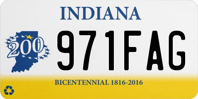 IN license plate 971FAG