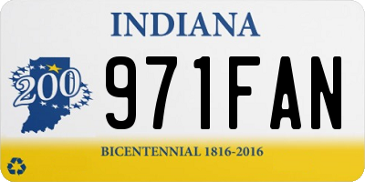 IN license plate 971FAN