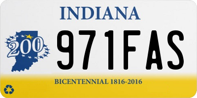 IN license plate 971FAS
